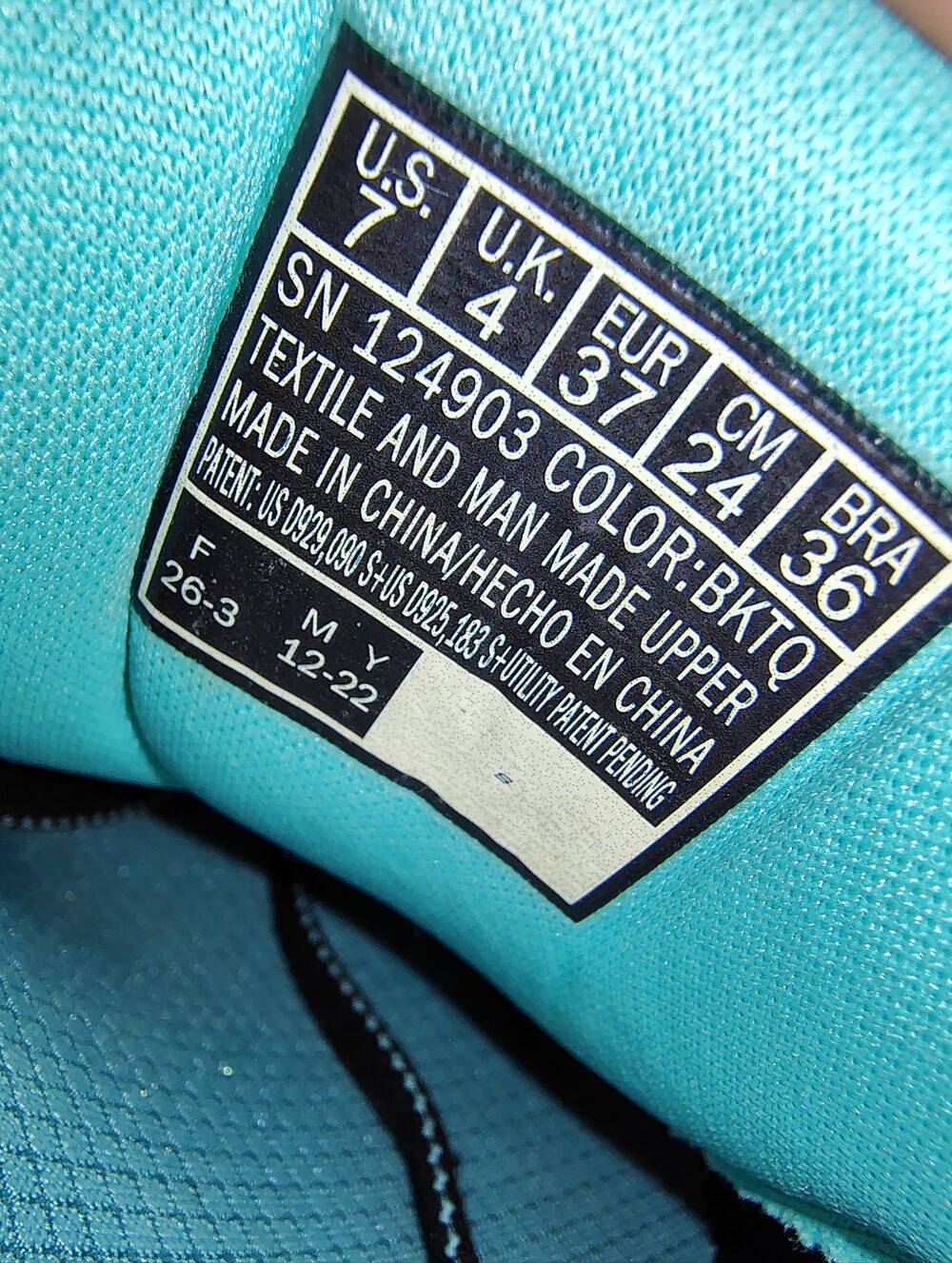 Skechers GOwalk Massage Fit Women's Lace-up Walking Sneakers Black/Turquoise 7 - Picture 11 of 12